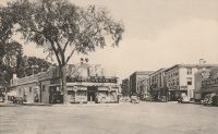 Bank Square, Laconia, NH, c. 1940