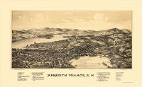 Meredith Historical Map, c. 1889